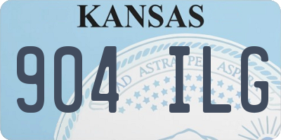 KS license plate 904ILG