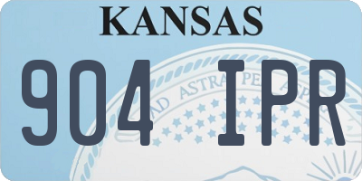 KS license plate 904IPR