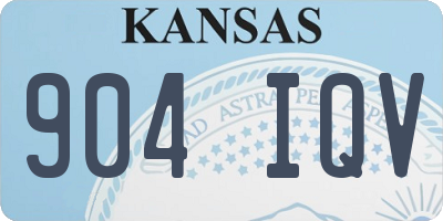 KS license plate 904IQV