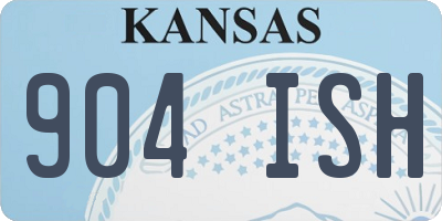 KS license plate 904ISH