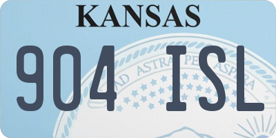 KS license plate 904ISL