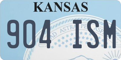 KS license plate 904ISM
