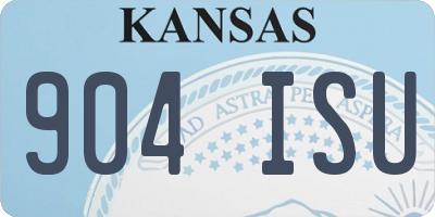 KS license plate 904ISU