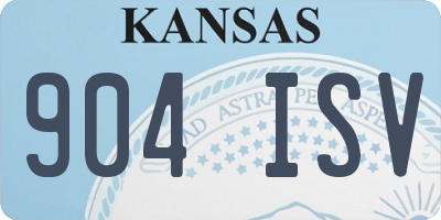 KS license plate 904ISV