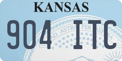 KS license plate 904ITC