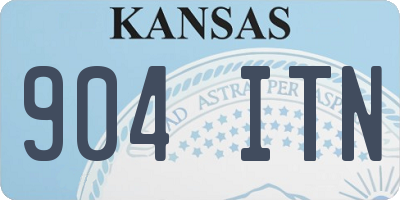 KS license plate 904ITN
