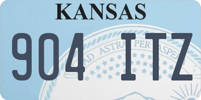 KS license plate 904ITZ