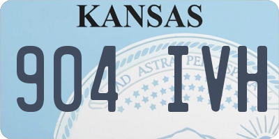 KS license plate 904IVH