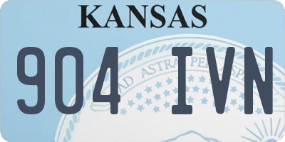 KS license plate 904IVN