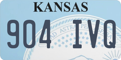 KS license plate 904IVQ