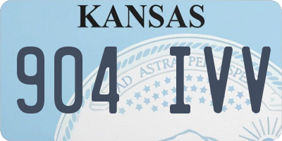 KS license plate 904IVV
