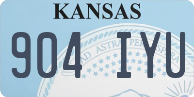 KS license plate 904IYU