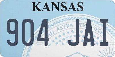 KS license plate 904JAI