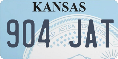 KS license plate 904JAT