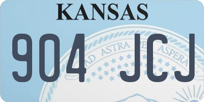 KS license plate 904JCJ