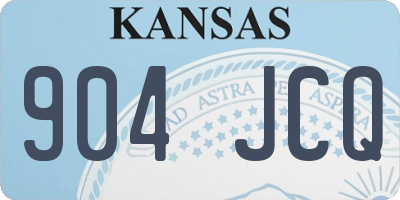 KS license plate 904JCQ