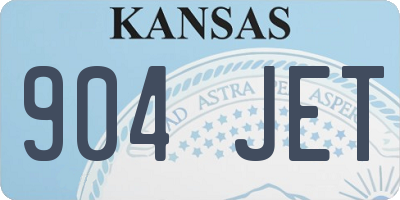 KS license plate 904JET