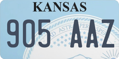 KS license plate 905AAZ