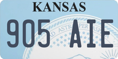 KS license plate 905AIE