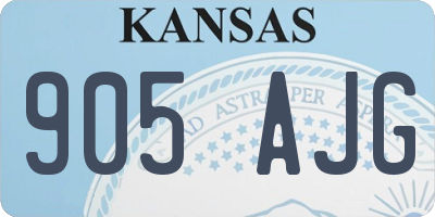 KS license plate 905AJG