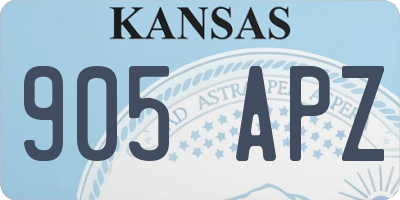 KS license plate 905APZ