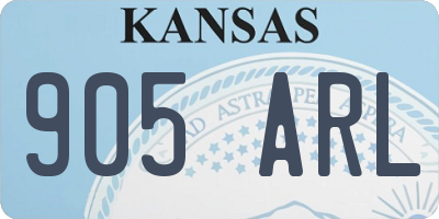 KS license plate 905ARL