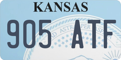 KS license plate 905ATF