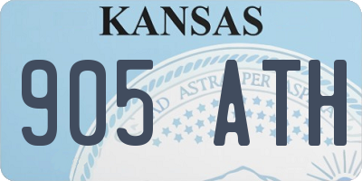 KS license plate 905ATH