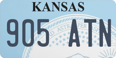 KS license plate 905ATN