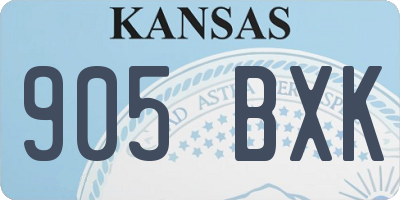 KS license plate 905BXK