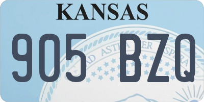KS license plate 905BZQ
