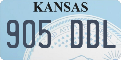 KS license plate 905DDL
