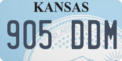 KS license plate 905DDM