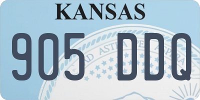 KS license plate 905DDQ