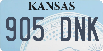 KS license plate 905DNK
