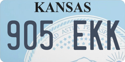 KS license plate 905EKK