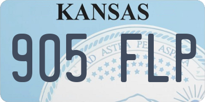 KS license plate 905FLP
