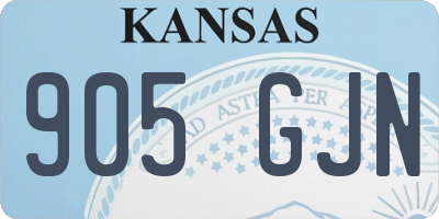 KS license plate 905GJN