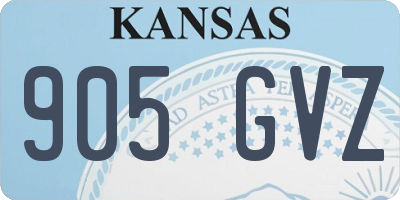 KS license plate 905GVZ