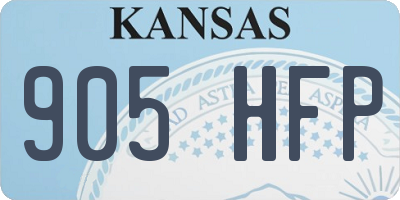 KS license plate 905HFP