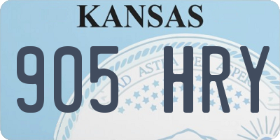 KS license plate 905HRY