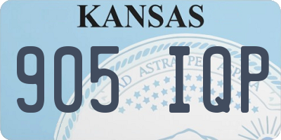 KS license plate 905IQP