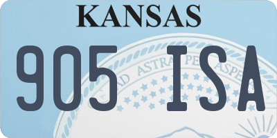 KS license plate 905ISA