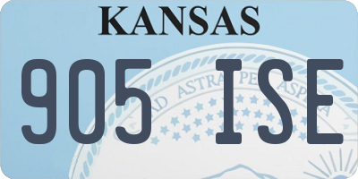 KS license plate 905ISE