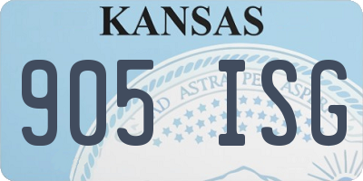 KS license plate 905ISG