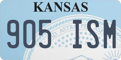 KS license plate 905ISM