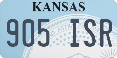 KS license plate 905ISR