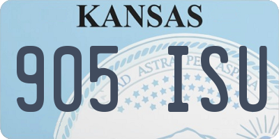 KS license plate 905ISU