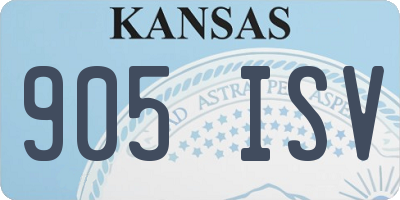 KS license plate 905ISV