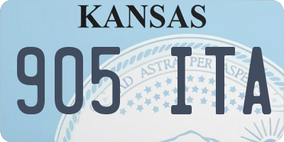 KS license plate 905ITA